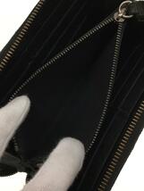 JIMMY CHOO◆長財布/レザー/BLK/無地/レディース/使用感あり/スタッズ/錆有_画像5