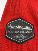 Munsingwear◆セーター(薄手)/L/ウール/RED/総柄_画像6