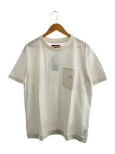 THE NORTH FACE PURPLE LABEL◆Tシャツ/L/コットン/WHT/NT3323N/High Bullky H/S Pockey Tee//