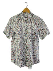 Paul Smith◆18AW/MUSIC FLORAL S/S PRINT SHIRT/半袖シャツ/コットン/白/花柄///