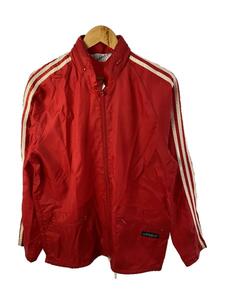 adidas◆ナイロンジャケット/-/ナイロン/RED/無地