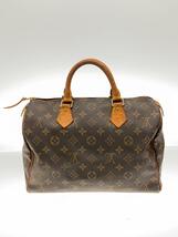 LOUIS VUITTON◆1)スピーディ35_モノグラム・キャンバス_BRW/PVC/BRW_画像3