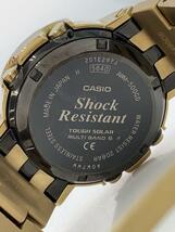 CASIO◆ソーラー腕時計_G-SHOCK/アナログ/BLK/GLD_画像3