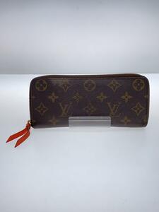 LOUIS VUITTON◆ポルト・フォイユ・クレマンス_モノグラム・キャンバス_BRW_ピモン/PVC/BRW/レディース