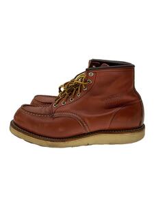 RED WING◆レースアップブーツ・6インチクラシックモックトゥ/US7.5/RED