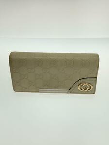 GUCCI◆長財布/レディース/GG/クリーム