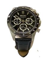 SEIKO◆クォーツ腕時計/アナログ/BLK/8T63-00D0_画像1