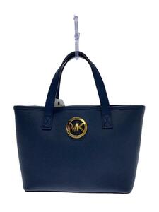 MICHAEL KORS◆トートバッグ/レザー/NVY