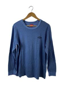 Supreme◆16FW/Micro Stripe L/S Tee/M/コットン/ブルー/ボーダー