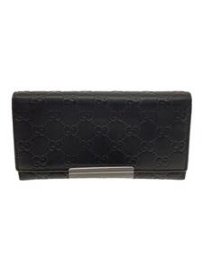 GUCCI◆GG型押し/長財布/レザー/BLK/メンズ/346058・4276