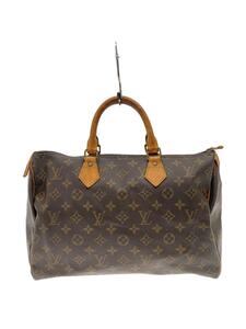 LOUIS VUITTON◆1)スピーディ35_モノグラム・キャンバス_BRW/PVC/BRW