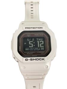 CASIO◆G-SHOCK/ソーラー腕時計/デジタル/ラバー/ブラック/ホワイト/DW-H5600-7JR