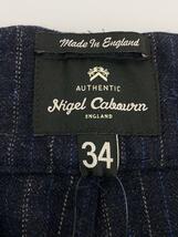 Nigel Cabourn◆ボトム/34/ウール/NVY/ストライプ/8061150031_画像4