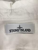 STONE ISLAND◆プルオーバーシャツ/長袖シャツ/M/コットン/ホワイト_画像3