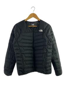 THE NORTH FACE◆THUNDER ROUNDNECK JACKET_サンダーラウンドネックジャケット/M/ナイロン/BLK