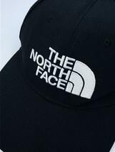 THE NORTH FACE◆TNF LOGO CAP /キャップ/FREE/ポリエステル/BLK/メンズ/NN02135_画像6