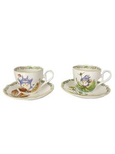 Noritake◆カップ&ソーサー/4点セット/ホワイト/Y6785T/9432-26/となりのトトロ