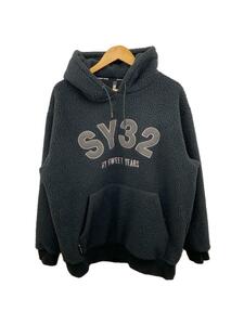 SY32 by SWEET YEARS◆POLARTEC P/O HOODIE/パーカー/M/ポリエステル/BLK/12511