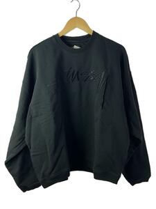 STUSSY◆スウェット/L/コットン/BLK/22C118500