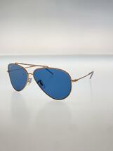 Ray-Ban◆Aviator Reverse/サングラス/ティアドロップ/GLD/BLU/メンズ/RBR0101S_画像2