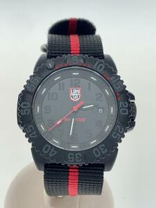 LUMINOX◆クォーツ腕時計/アナログ/BLK/BLK/3050