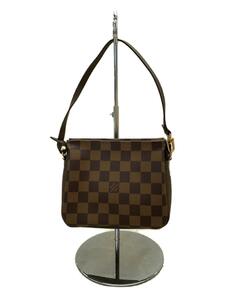 LOUIS VUITTON◆トゥールス・メイクアップ_ダミエ・エベヌ_BRW/PVC/BRW