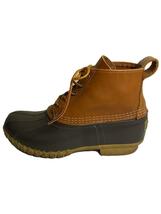 L.L.Bean◆BEAN BOOTS/5ホール/レインブーツ/US8/BRW/レザー/06009_画像1