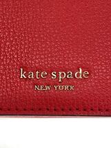 kate spade new york◆2つ折り財布/レザー/RED/メンズ_画像3