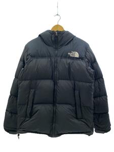 THE NORTH FACE◆NUPTSE HOODIE_ヌプシフーディ/XL/ナイロン/BLK/無地