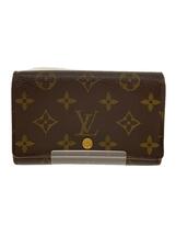 LOUIS VUITTON◆ポルト・モネ・ビエ・トレゾール_モノグラム・キャンバス_BRW/PVC/BRW/総柄/レディース_画像1