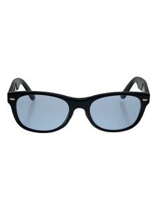 Ray-Ban◆ニューウェイファーラー/サングラス/ウェリントン/プラスチック/BLK/BLU/メンズ/RB5184F//