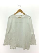 COMOLI◆長袖Tシャツ/3/コットン/WHT/Y03-05004//_画像1