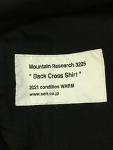 Mountain Research◆Back Cross Shirt/長袖シャツ/S/ポリエステル/BLK/MTR-3225//_画像3