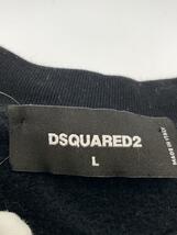 DSQUARED2◆スウェット/L/コットン/BLK/プリント/ドローコード_画像3