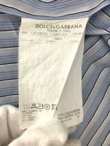 DOLCE&GABBANA◆長袖シャツ/-/コットン/BLU/ストライプ//_画像4