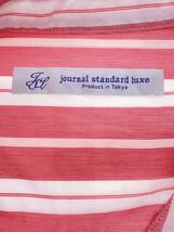 JOURNAL STANDARD LUXE◆22SS/ストライプスタンドシャツワンピース/FREE/コットン/RED/22040440001010_画像3