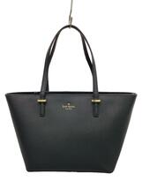 kate spade new york◆トートバッグ/レザー/BLK/無地/PXRU5318_画像1