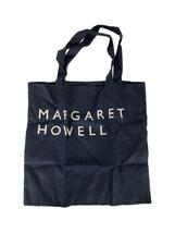 MARGARET HOWELL◆COTTON LOGO BAG/トートバッグ/コットン/ネイビー//_画像1