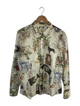 Paul Smith◆犬/絵画/長袖シャツ/XL/コットン/WHT/総柄/PC-WR-44901//_画像1