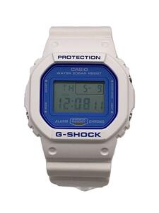 CASIO◆ソーラー腕時計・G-SHOCK/デジタル/WHT/ベルト汚れあり/箱、付属品無し