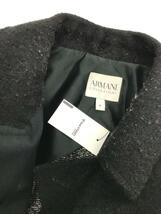 ARMANI COLLEZIONI◆ジャケット/4/モヘア/BLK//_画像7