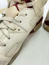 NIKE◆AIR JORDAN 6 RETRO/エアジョーダンレトロ/ホワイト/384664-116/26.5cm/WHT_画像7