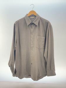 AURALEE◆22AW/SUPER LIGHT WOOL SHIRTS/長袖シャツ/4/ウール/BRW/A22AS01OS