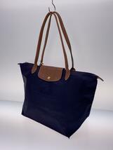 LONGCHAMP◆ハンドバッグ/-/ネイビー_画像2