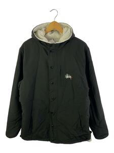 STUSSY◆ブルゾン/L/グレー/リバーシブル/フリースジャケット/ストリート