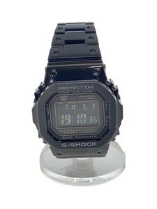 CASIO◆ソーラー腕時計・G-SHOCK/デジタル/ステンレス/BLK/BLK/SS