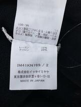 ISSEY MIYAKE◆長袖Tシャツ/2/ポリエステル/BLK/無地/IM41KN769_画像4