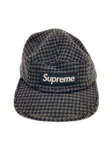 Supreme◆23aw/Houndstooth Wool Camp Cap/ウール/GRY/グレンCK/メンズ