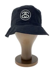 STUSSY◆バケットハット/M/コットン/BLK/メンズ/1321105/SS Link Deep Bucket Hat/22S