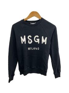 MSGM◆スウェット/XS/コットン/BLK/2000MDM513